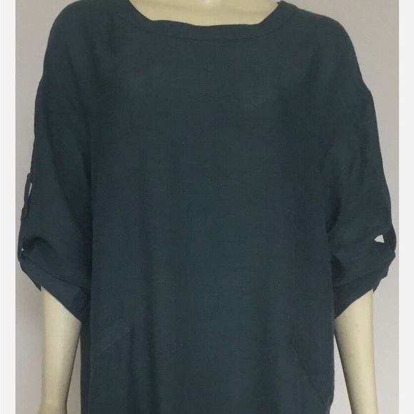 Womens Umgee USA Oversized Gauzy Flowy Lagenlook Beach Coverup Tunic Size 2XL - Picture 3 of 11